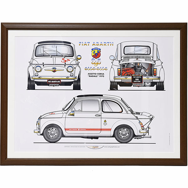 FIAT ABARTH 1000 esseesse Poster with Frame