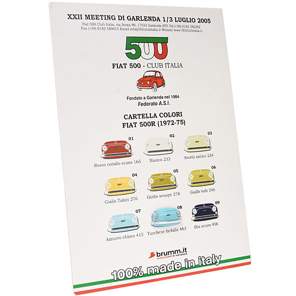 FIAT 500 CLUB ITALIA Official Pin Badge(skyblue)