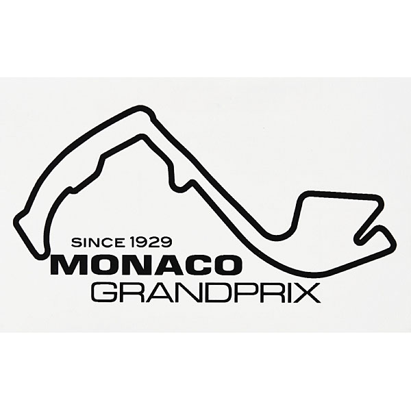 MONACO Grand Prix Official Sticker (Black)