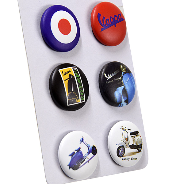 Vespa Button Badge Set F