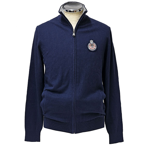 AUTOMOBILE CLUB DE MONACO Official Zip Up Knitted Felpa (Navy)