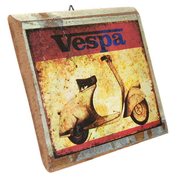 Vespa Wooden Sign Boad