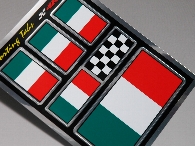 Italian Flag Sticker Set