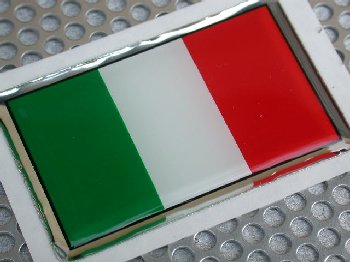 Italian Flag 3D Sticker