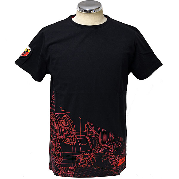 ABARTH純正Tシャツ(テクニカルパーツ/ギア)ブラック