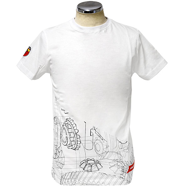 ABARTH純正Tシャツ(テクニカルパーツ/ギア)ホワイト