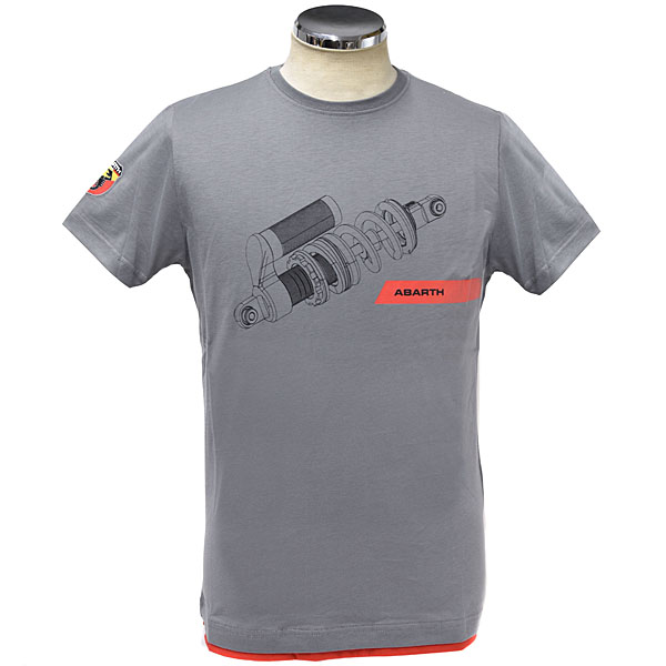 ABARTH純正Tシャツ(テクニカルパーツ/サスペンション)グレー