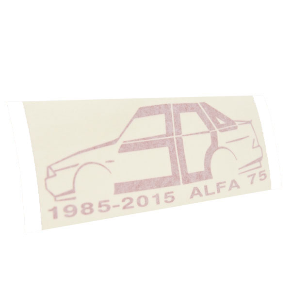 Alfa Romeo 75 30 anni Memorial Sticker(Red) by RIA(Registro Italiano Alfa Romeo)