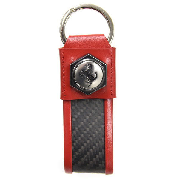 Ferrari Strap Shaped Keyring(Red)