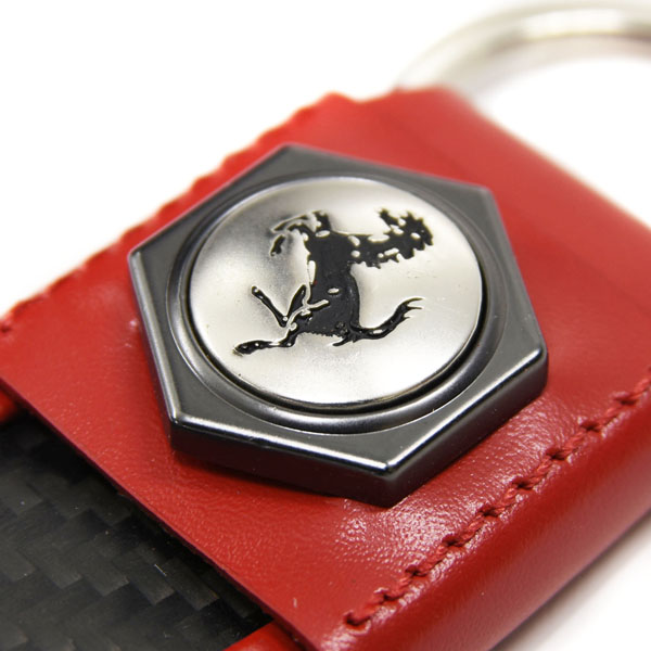 Ferrari Strap Shaped Keyring(Red)