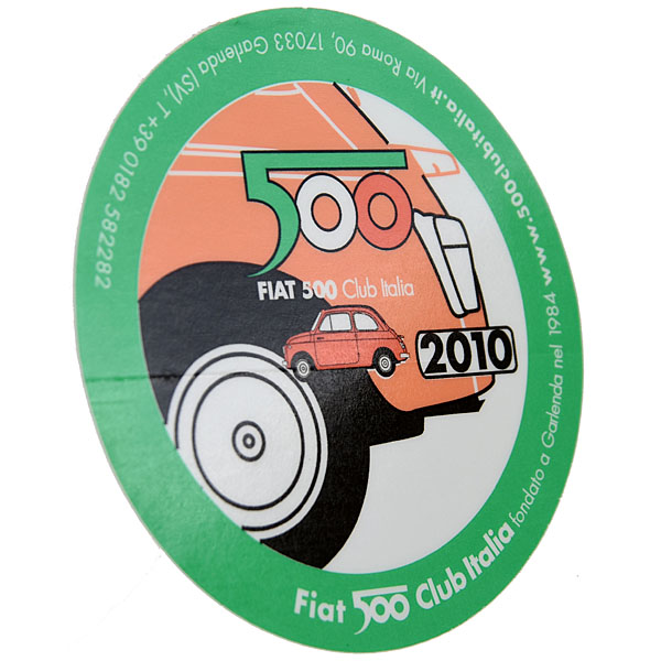 FIAT 500 CLUB ITALIA 2010 Sticker(Reverse Type)
