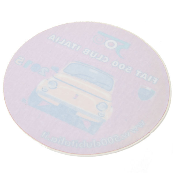 FIAT 500 CLUB ITALIA 2015 Sticker(Reverse Type)