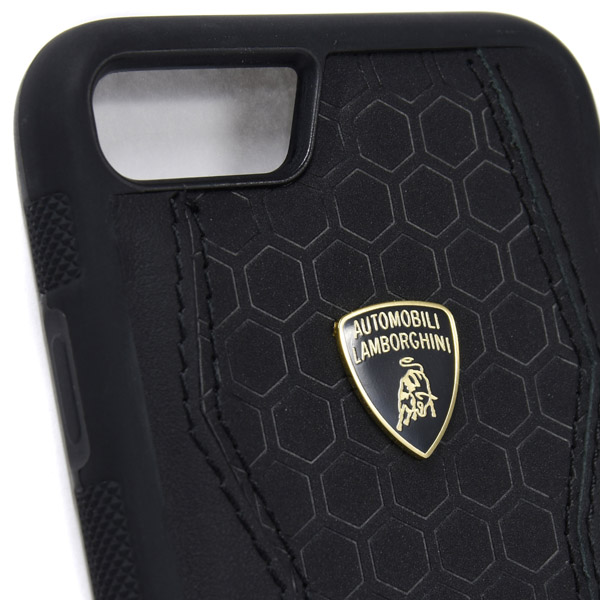 Lamborghini iPhone7 Leather Case(Black/Black)