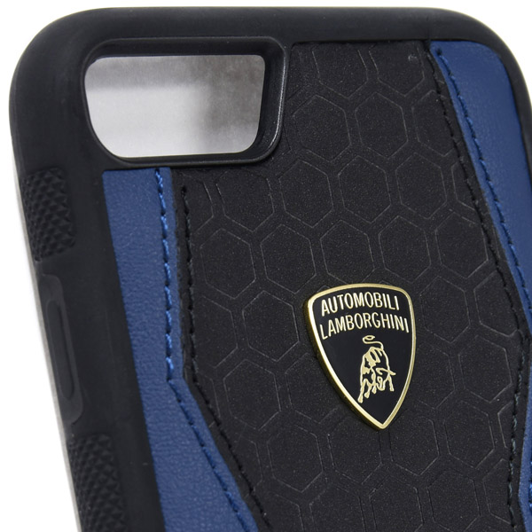 Lamborghini iPhone7 Leather Case(Black/Blue)