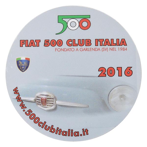 FIAT 500 CLUB ITALIA 2016 Sticker(Reverse Type)