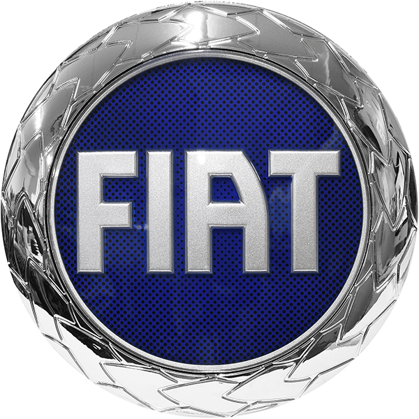 FIAT Emblem(Rear/Blue/85mm)<br><font size=-1 color=red>05/20到着</font>