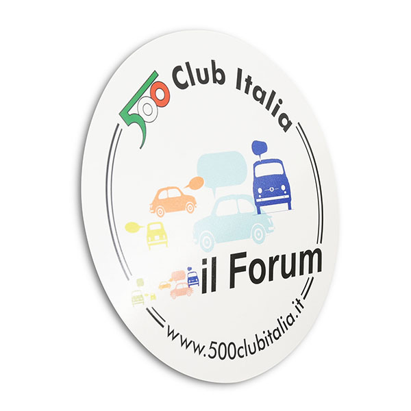 FIAT 500 CLUB ITALIA Sticker-il Form-
