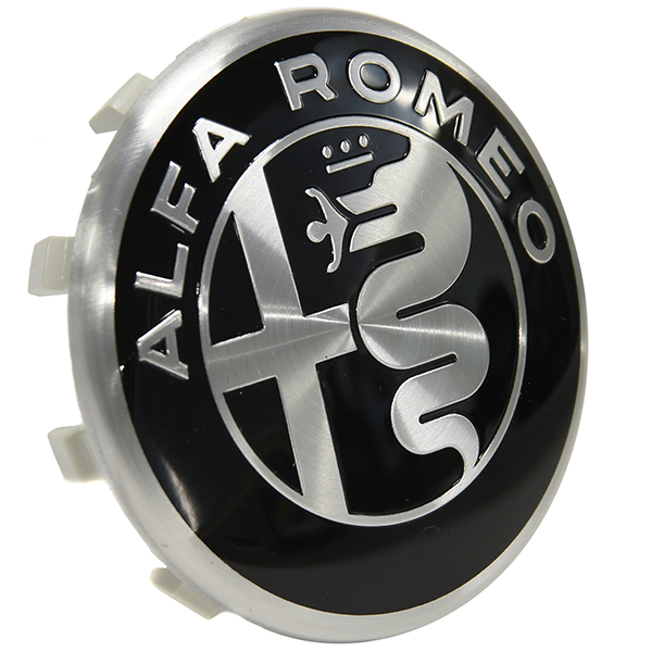 Alfa Romeo純正Newエンブレム(モノトーン)ホイールセンターキャップ(Alfa 159/Brera/Spider/Giulietta/GIULIA/STELVIO)<br><font size=-1 color=red>01/14到着</font>