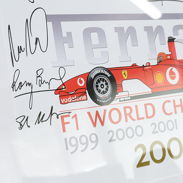 Scuderia Ferrari 2004 F1 World Champione Memorial Poster with Frame