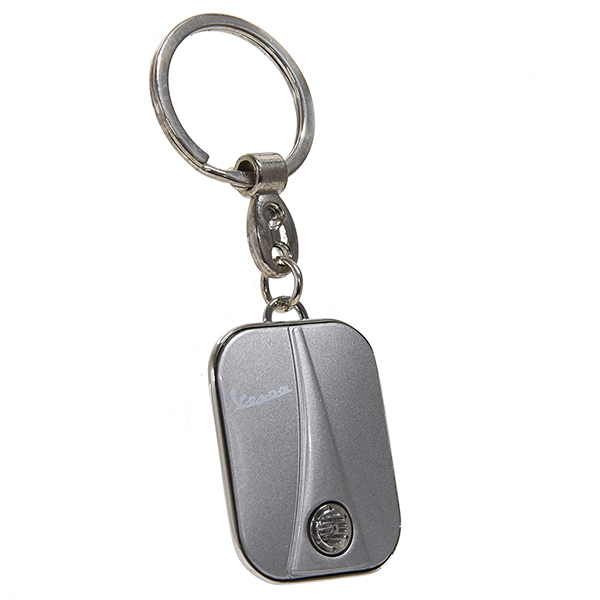 Vespa Official Front Cowl Shaped Keyring(Silver) 