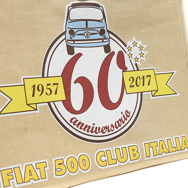 FIAT 500 CLUB ITALIA 500 60 anni Memorial Canvas Tote Bag