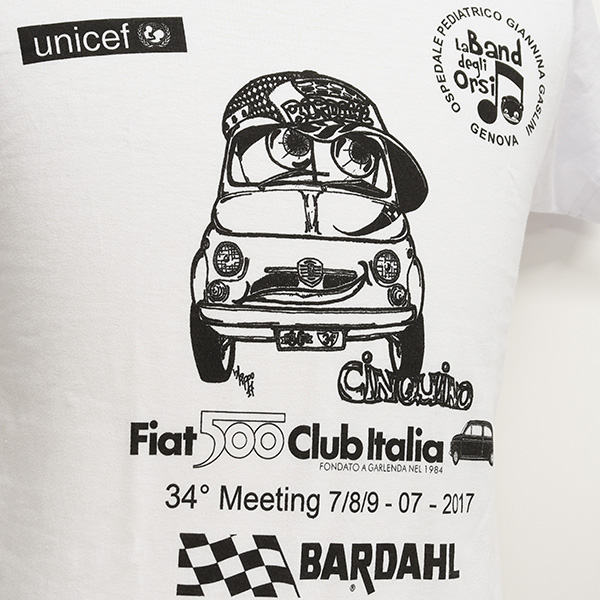 FIAT 500 CLUB ITALIA CLUB Meeting 2017 Memorial T-Shirts