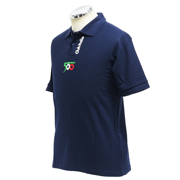 FIAT 500 CLUB ITALIA Polo Shirts(Navy)