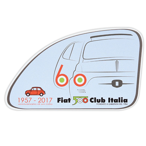 FIAT 500 CLUB ITALIA FIAT 500 60 Memorial Sticker