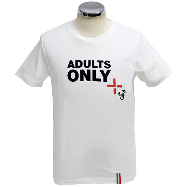 ABARTH純正Tシャツ-ADULTS ONLY/ホワイト-