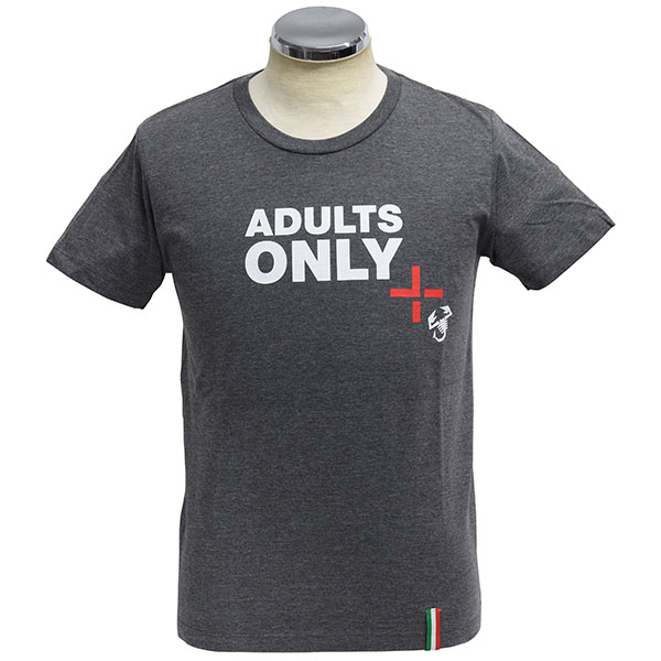 ABARTH純正Tシャツ-ADULTS ONLY/グレー-