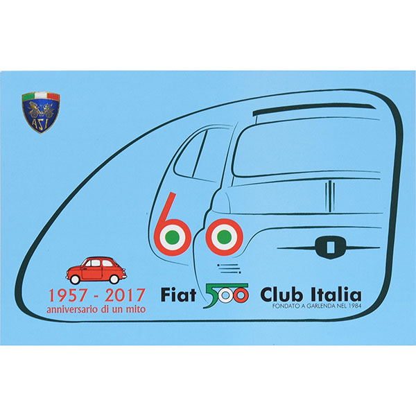 FIAT 500 CLUB ITALIA Official Nuova 500 60anni Memorial Post Card