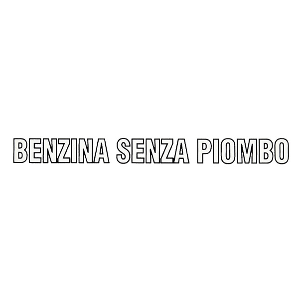 Alfa Romeo/FIAT/LANCIA BENZINA SENZA PIOMBO Sticker
