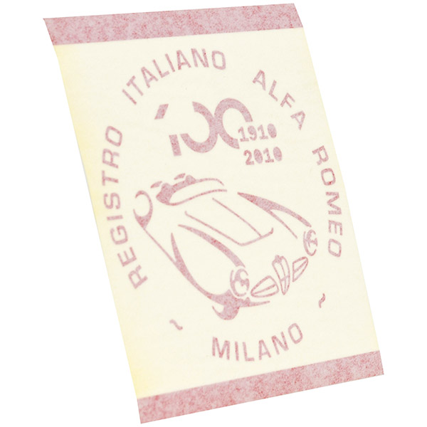 Alfa Romeo 100anni Memorial Sticker(Red) by RIA(Registro Italiano Alfa Romeo)