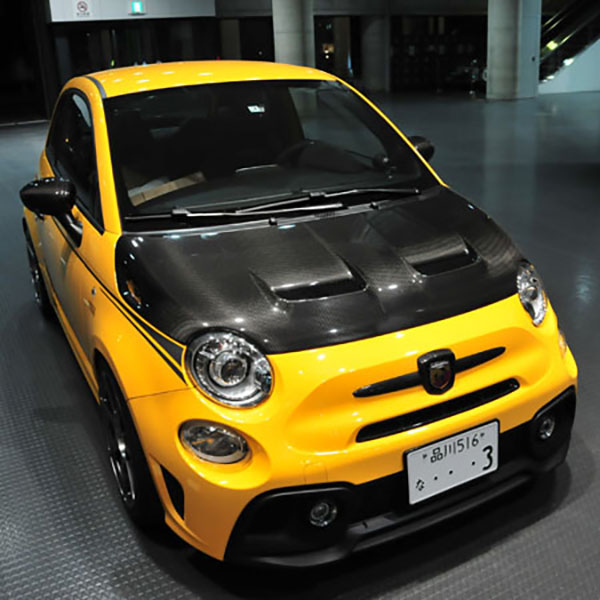 ABARTH 500/595/695カーボンボンネット by THREE HUNDRED