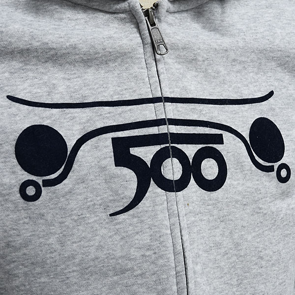 FIAT 500 CLUB ITALIA Hooded Zip-Up Felpa