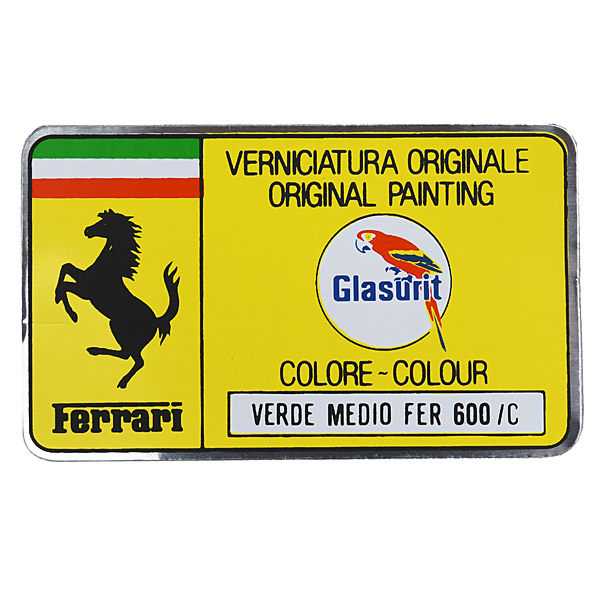 Ferrari Paint Code Sticker(VERDE MEDIO FER 600/C)