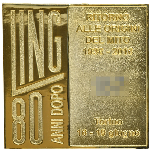CLUB TOPOLINO FIAT-LING 80 ANNI DOPO Emblem(Gold)