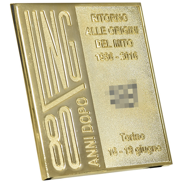 CLUB TOPOLINO FIAT-LING 80 ANNI DOPO Emblem(Gold)