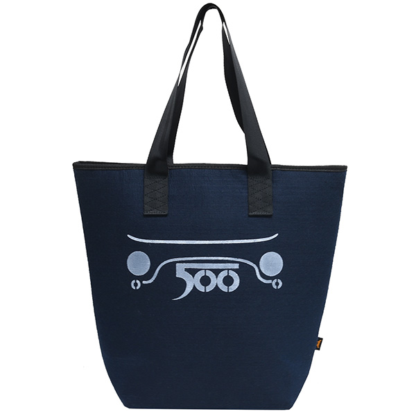 FIAT 500 CLUB ITALIAトートバッグ(ネイビー)
