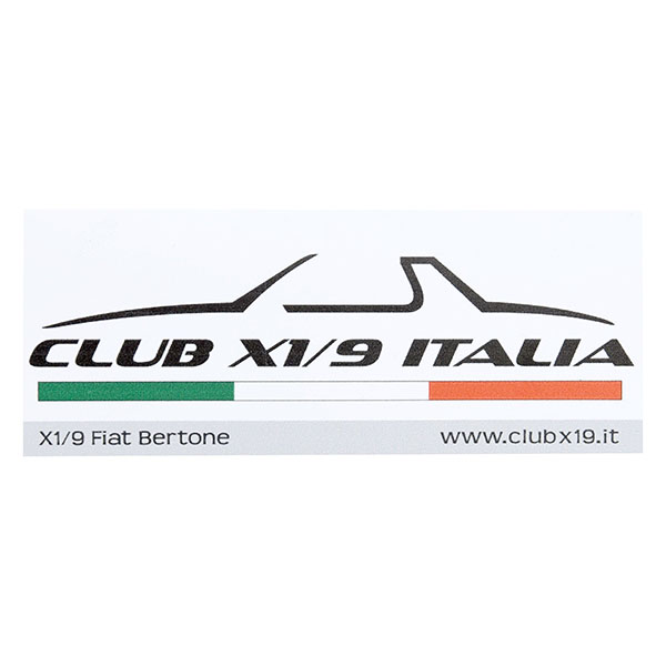 CLUB FIAT X1/9 ITALIA Sticker