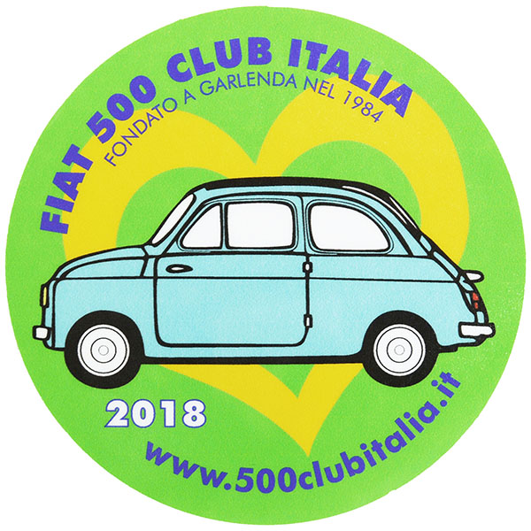 FIAT 500 CLUB ITALIA 2018 Sticker