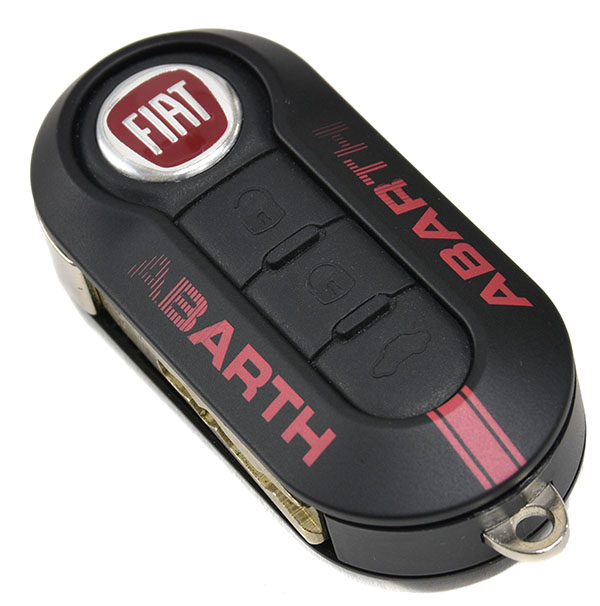 ABARTH Key Cover -Prototype-(Black/Red Logo)