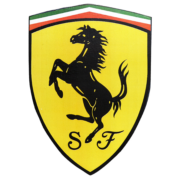 Ferrari SF Emblem Shaped wooden object