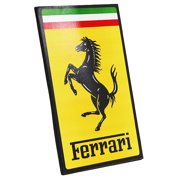 Ferrari Emblem Shaped Wooden Object