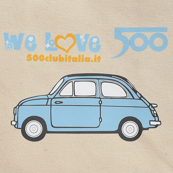 FIAT 500 CLUB ITALIA Tote Bag(Small/Blue) 