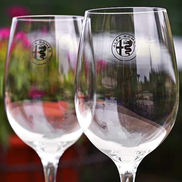 Alfa Romeo Wine Glass Set by Luigi Bormioli