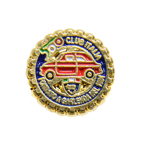 FIAT500 Club Italia Grill Shaped Pin Badge