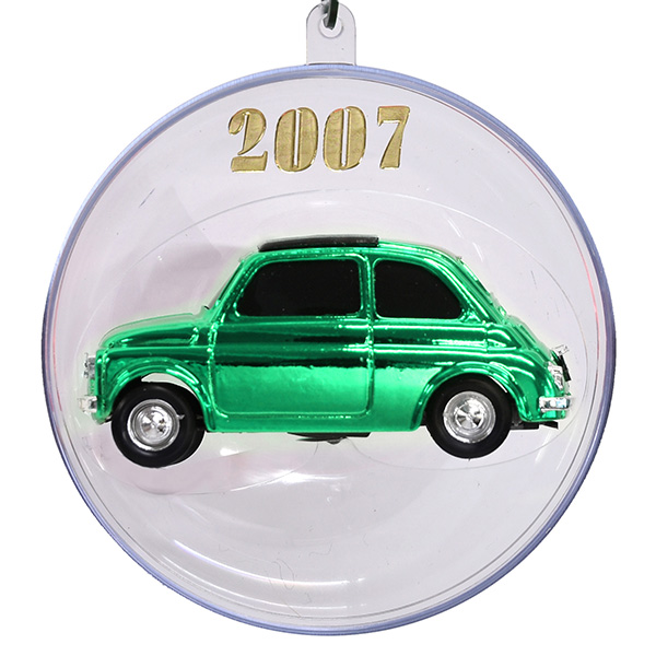 1/43 FIAT 500 Miniature Model Natale 2007 Edition(Metal Green)