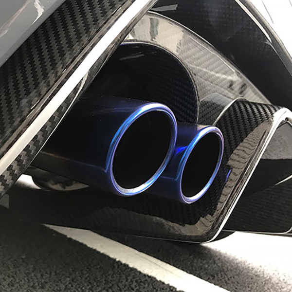 ABARTH 500/595/695レコルトモンツァマフラー用チタンフィニッシャー by THREE HUNDRED