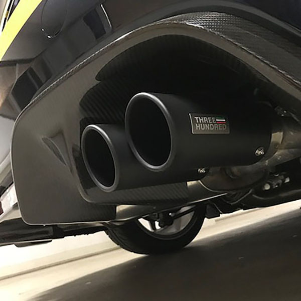 ABARTH 124 spiderマフラーテールフィニッシャー(マットブラックステンレス) by THREE HUNDRED